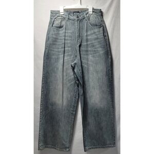 KIN DISTRICT Mens Relaxed Fit Wide Leg Jeans Rusty  Denim Size 30